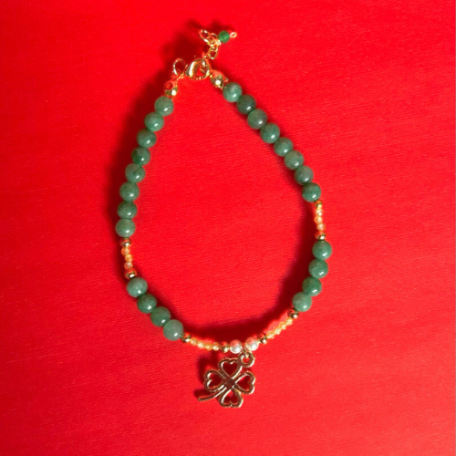 Pulsera Amuleto Trebol de Cuatro Hojas